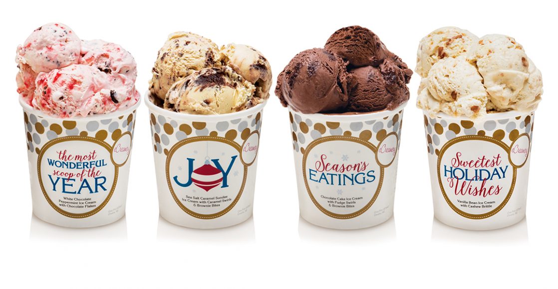 (8) Omaha's offers custom-made flavors of ice cream, gelato and sorbet, four-pint minimum or 24 mini cups, $69.99. 