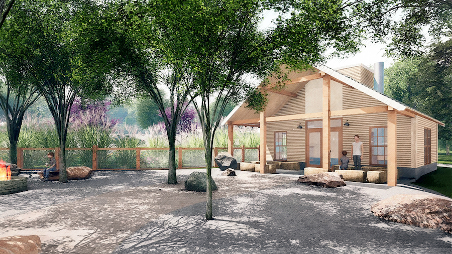A rendering of the maple sugar house. Courtesy Catalyst Marketing Communications Inc.