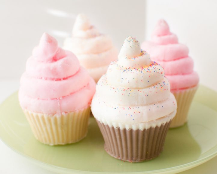 Sweet cupcake soaps. 