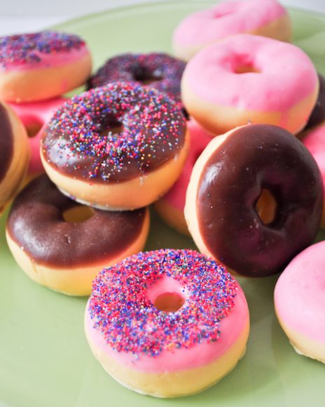 Mini soap donuts. 