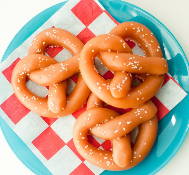 Pretzel soaps. 