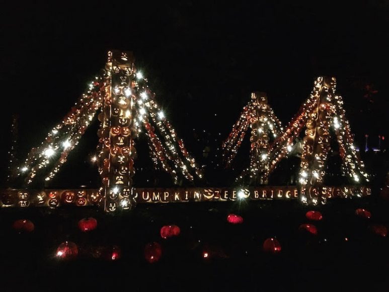 The dazzling Pumpkin Zee Bridge. Photograph by Danielle Renda