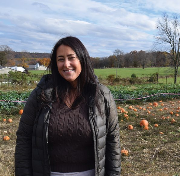Laura DeMaria on her family’s farm in Cortlandt Manor. Photograph by Aleesia Forni.