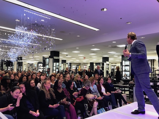 Carson Kressley, host of the recent “VIP Makeup Date” at Bloomingdale’s White Plains.
