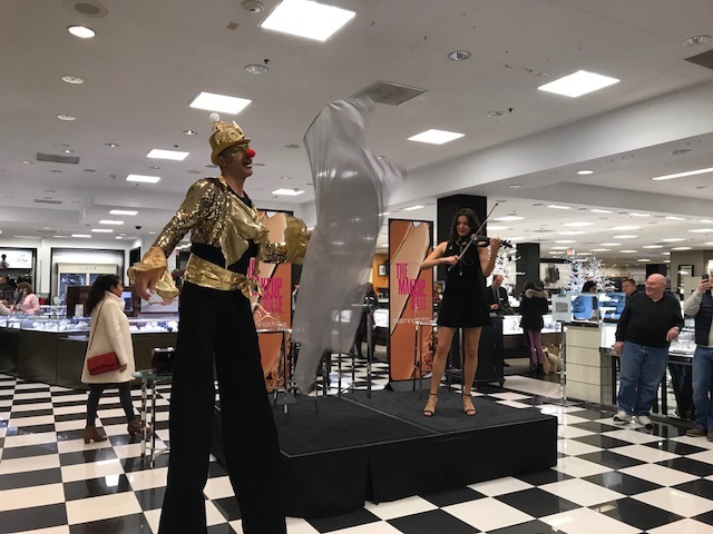 The festive atmosphere at “The VIP Makeup Date” at Bloomingdale’s White Plains.
