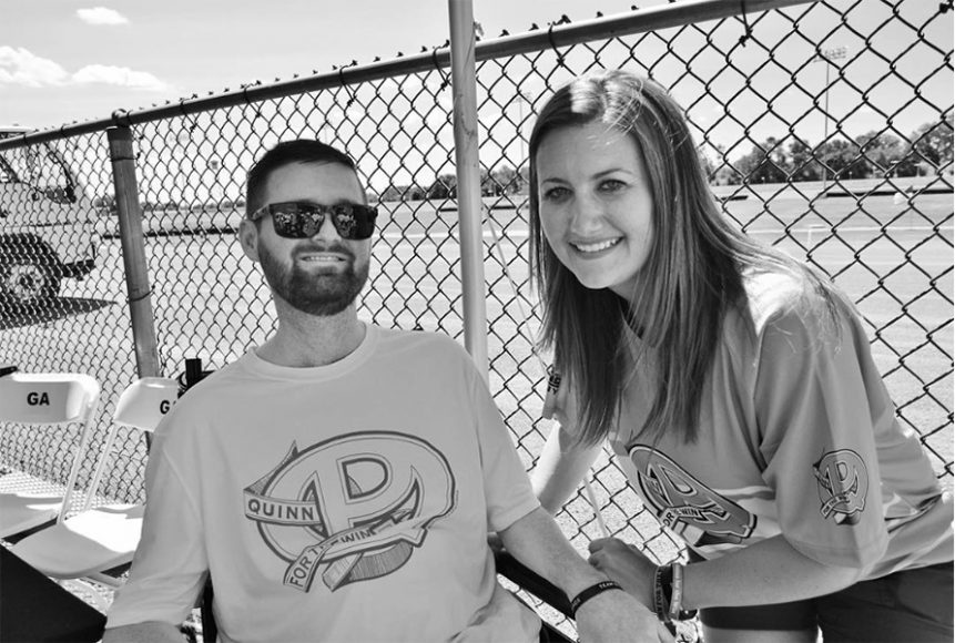 Pat Quinn with wife Julie. Courtesy Quinn for the Win.