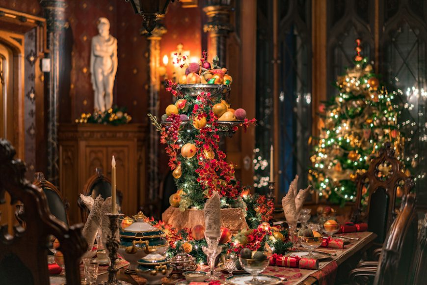 The splendor of the holiday season will again be celebrated at Lyndhurst in Tarrytown. Photograph by Clifford Pickett. Courtesy Lyndhurst.