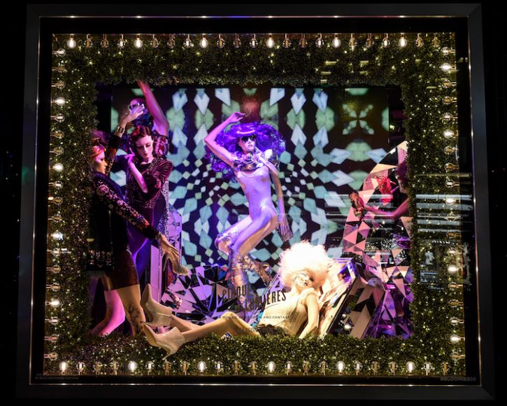 Mosaic artist Allison Eden has created two holiday windows for Bloomingdale’s 59th Street in Manhattan. Catch the “Greatest Holiday Windows” throughout the season. BFA/Joe Schildhorn photograph. Courtesy Bloomingdale’s.