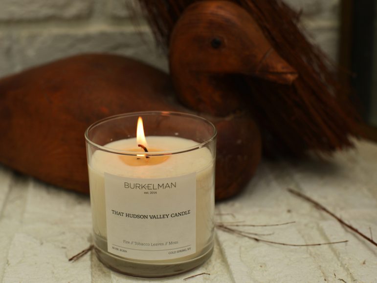 Burkelman in Cold Spring has introduced a line of candles made in the Hudson Valley. Photograph by Bob Rozycki. 
