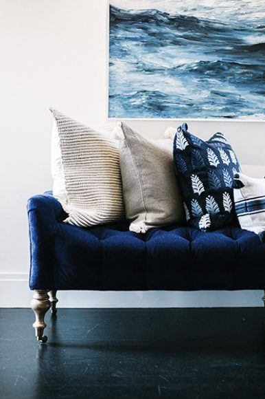 Vignettes spotlight the company’s cool California vibe. Courtesy Serena & Lily. 