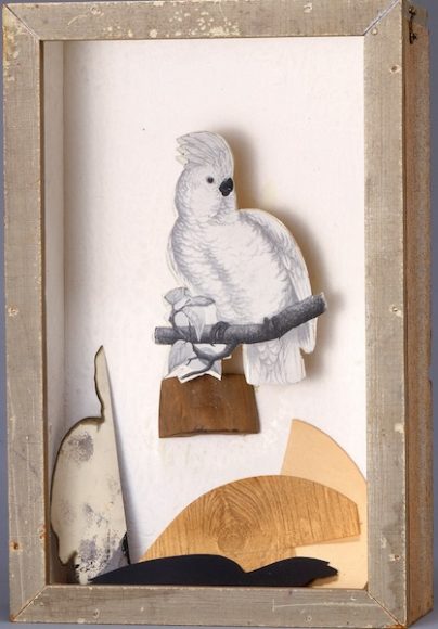 Joseph Cornell (American, 1903–1972). “Untitled (Juan Gris Series),” ca. 1958. Mixed media: wood: stained/painted, glass, paper 17 1/4 × 11 1/8 × 4 7/8 in. (43.8 × 28.3 × 12.4 cm). Smithsonian American Art Museum, Gift of The Joseph and Robert Cornell Memorial Foundation, 1985.64.74. © The Joseph and Robert Cornell Memorial Foundation/Licensed by VAGA, New York, NY. Courtesy The Metropolitan Museum of Art.
