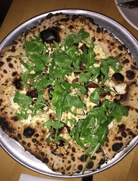The Prosciutto pizza. Photograph by Danielle Renda.