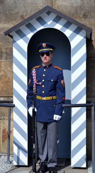 A Prague Castle guard. Courtesy Sloane Travel Photography.