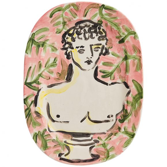 Luke Edward Hall’s “Bust Platter Yeshen.” Courtesy the artist.