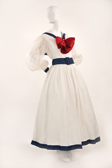 Norell, cotton organdy sailor dress, spring 1968. 
Image courtesy The Museum at FIT.
