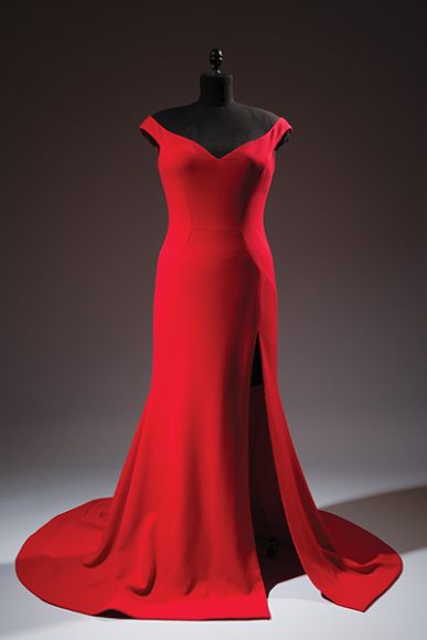  Christian Siriano, custom dress for actress Leslie Jones, faille crepe, 2016, USA, Gift of Christian Siriano. Photograph courtesy The Museum at FIT.
