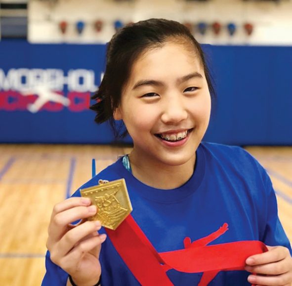 Josephine Chang, another student at the Tim Morehouse Fencing Club in Port Chester. Courtesy Tim Morehouse. 