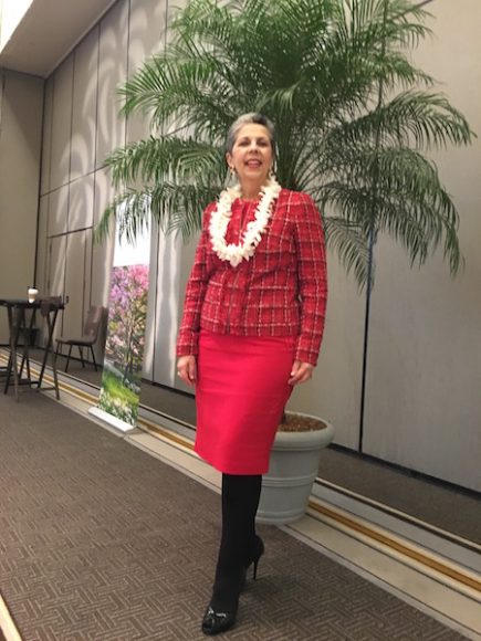 Lucky attendees of the New York Botanical Garden’s press luncheon at the Grand Hyatt New York, such as myself, were given leis flown in that day especially for the event by Hawai’i Tourism United States.
