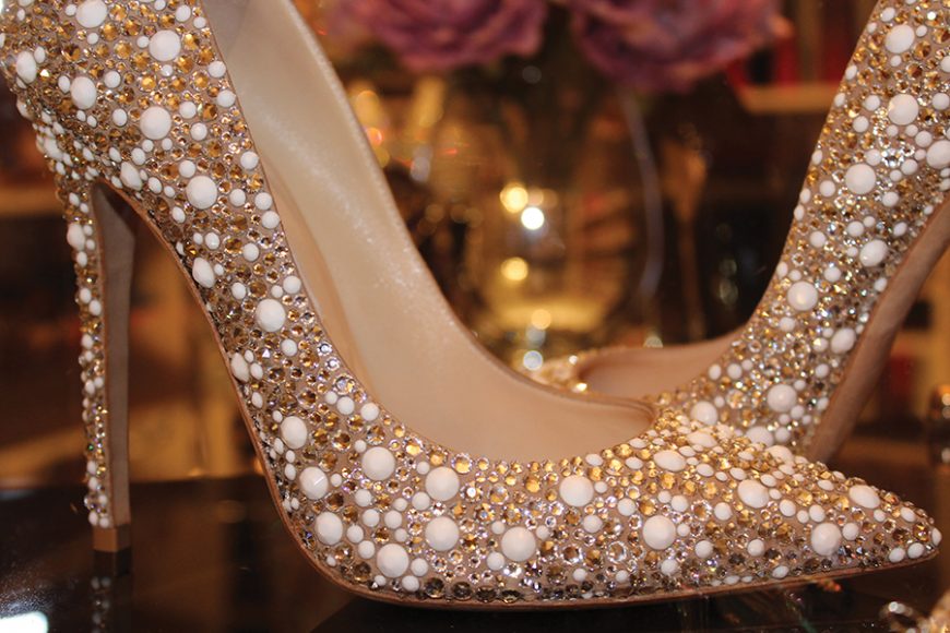 One of Cavallo's stunning pairs of Jimmy Choos. Photograph by Danielle Renda.