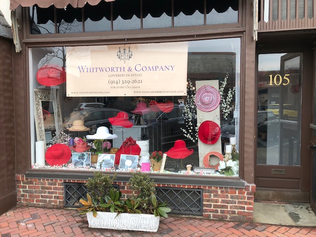 Barbara Whitworth’s hats are at a Bronxville pop-up, just in time for Valentine’s Day. Courtesy Barbara Whitworth.
