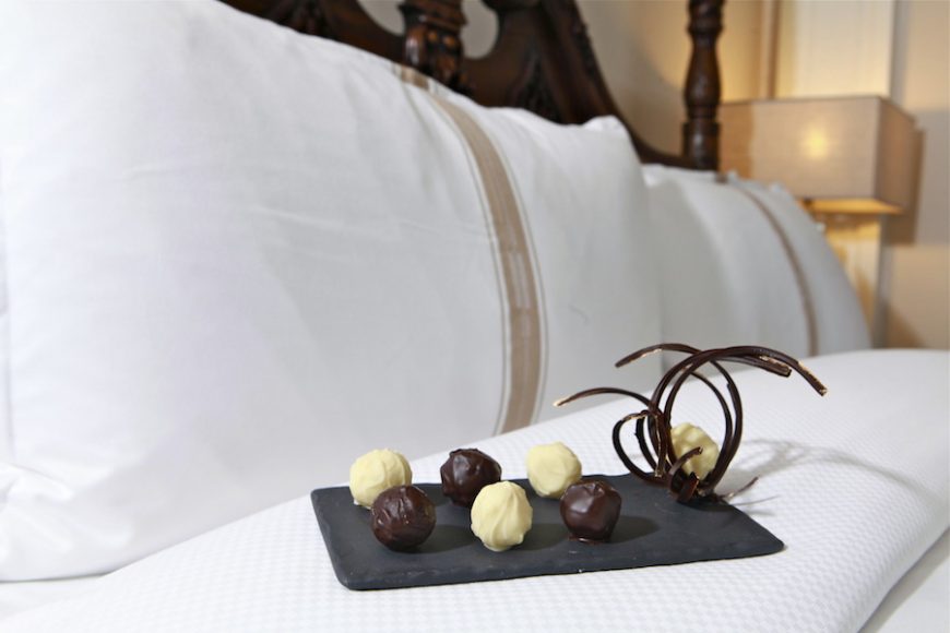 The Castle Hotel & Spa in Tarrytown will offer a luxury Valentine's Day package that includes a romantic turn-down with Prosecco, chocolate and roses after you've enjoyed a three-course dinner for two and a primer of cheese and wine upon check-in.