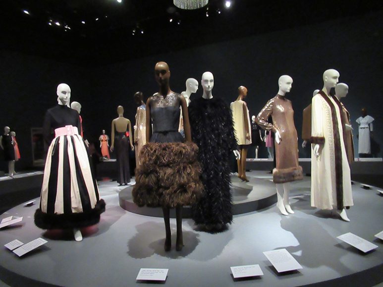 An installation view of “Norell: Dean of American Fashion,” a fitting tribute to Norman Norell at The Museum at FIT. Photograph by Mary Shustack.