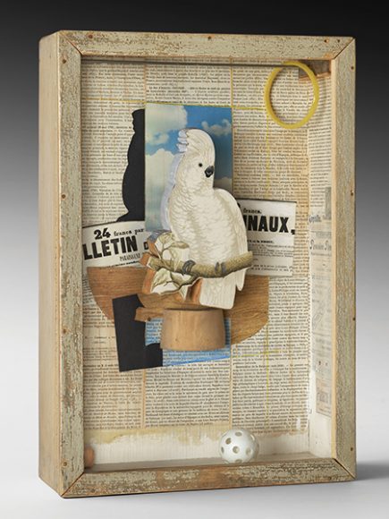 Joseph Cornell (American, 1903–1972). “Homage to Juan Gris,” 1953–54. Box construction, 18 1/2 × 12 1/2 × 4 5/8 in. (47 × 31.8 × 11.7 cm). Philadelphia Museum of Art, Purchased: John D. McIlhenny Fund. Art © The Joseph and Robert Cornell Memorial Foundation/Licensed by VAGA, New York, NY. Courtesy: The Metropolitan Museum of Art.