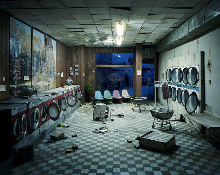 An abandoned laundromat. Photograph courtesy Nix + Gerber.