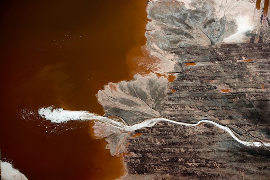 “Expectoration (Plume of foam in Bauxite ash from aluminum refinery),” by J. Henry Fair, to be exhibited at Rockland Center for the Arts. Courtesy Rockland Center for the Arts.
