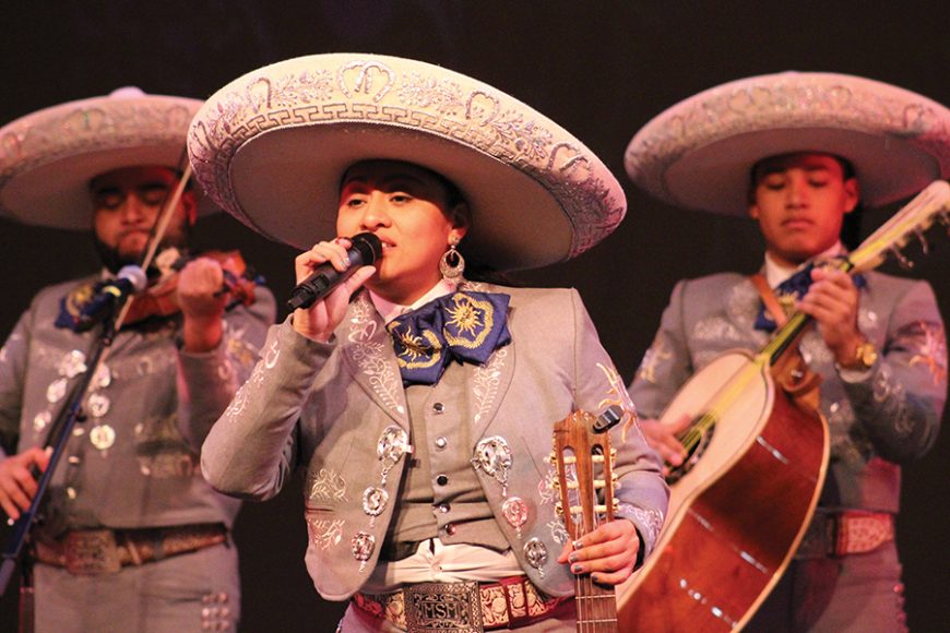 Mariachi Sol Mixteco, appearing April 21 in White Plains. Photograph by Dizzy.