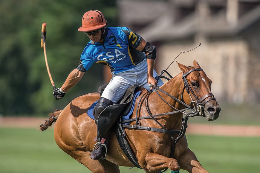 Victorino Torito Ruiz in action at Greenwich Polo Club. Photograph by Marcelo Bianchi.
