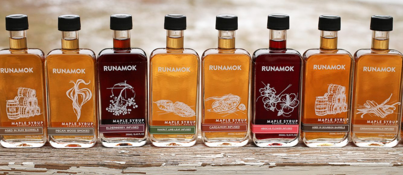 Runamok Maple offers a variety of infused maple syrups. Photograph courtesy Runamok Maple.