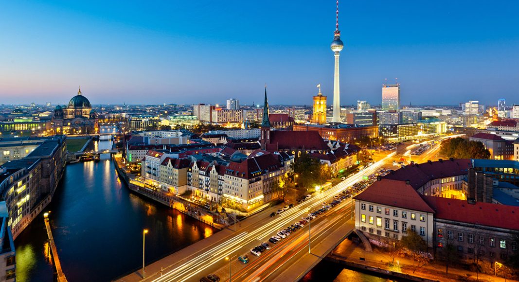 Berlin by night. Photograph courtesy Visit Berlin.