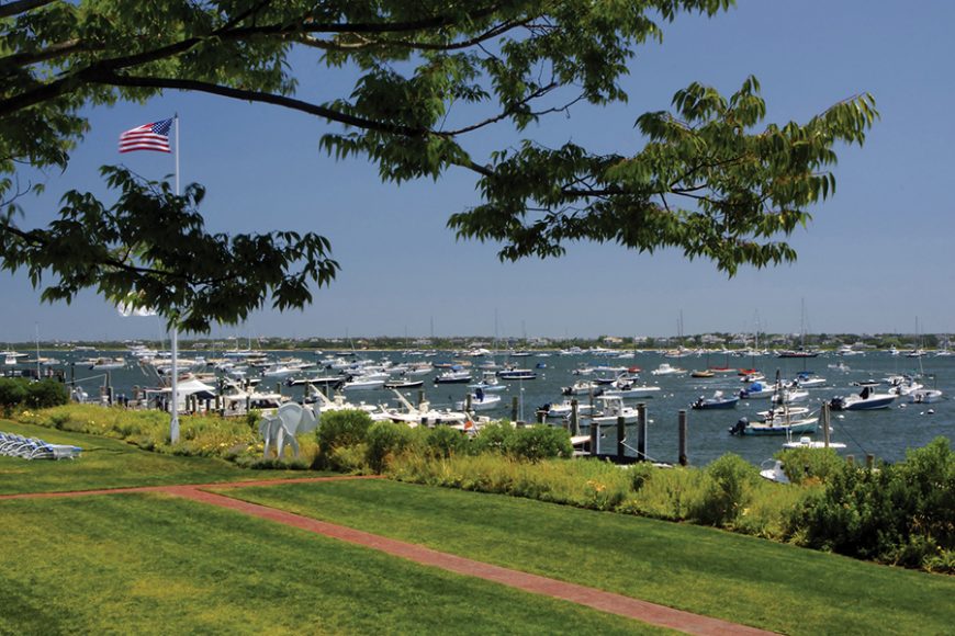 Front lawn at the White Elephant. Photograph courtesy Nantucket Island Resorts.