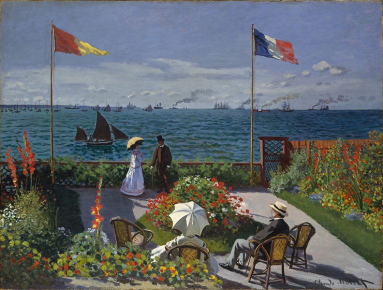 Claude Monet's "Garden at Sainte-Adresse" (1867), oil on canvas. The Metropolitan Museum of Art, New York. Photograph courtesy The Metropolitan Museum of Art.