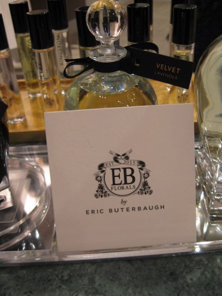 A selection of the light, unisex EB Florals fragrances includes Velvet Lavender.