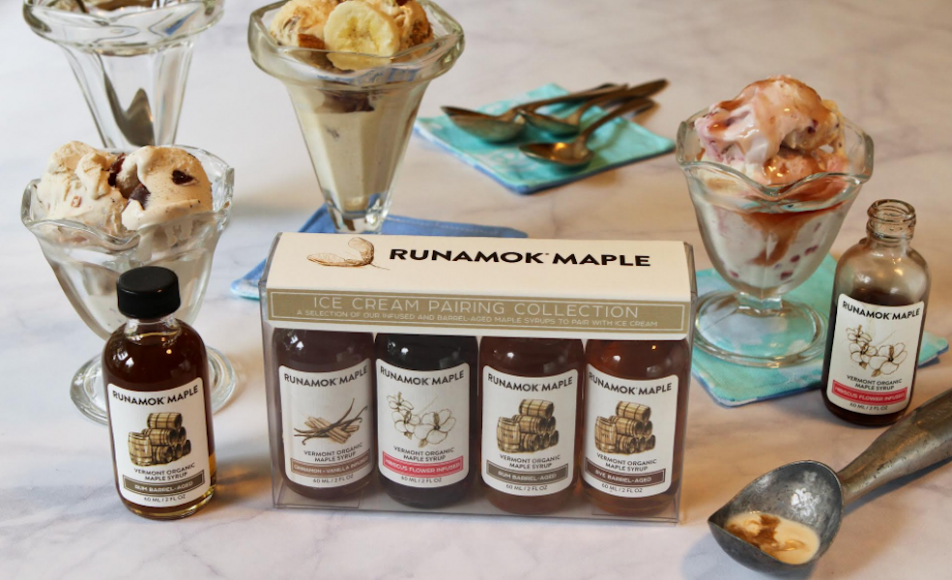 Runamok Maple has unveiled its Deluxe Ice Cream Pairing Collection. Photograph courtesy Runamok Maple.