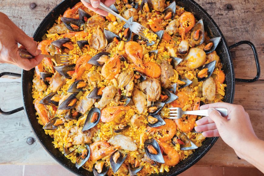 Mark Kramer’s "Paella Party,” which he says is “a wonderful casual one-dish supper for summer entertaining."