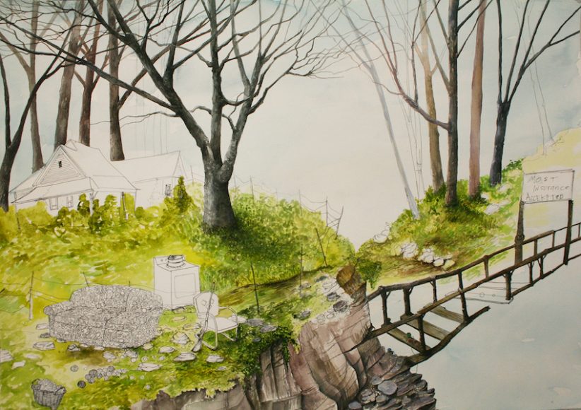 Jill Shoffiett’s “Homeplace 1.” Courtesy Hudson Beach Gallery.