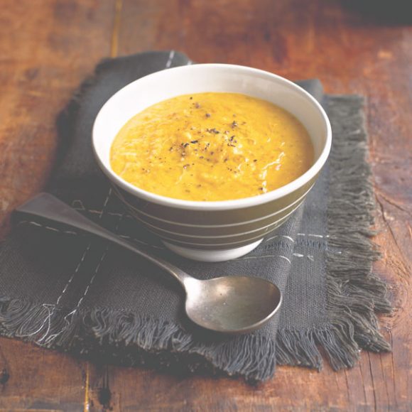 The recipe for Pumpkin, Carrot and Red Lentil Soup is featured in “I Heart Pumpkin,” to be published Aug. 14 by Ryland Peters & Small. Courtesy and © Ryland Peters & Small 2018.