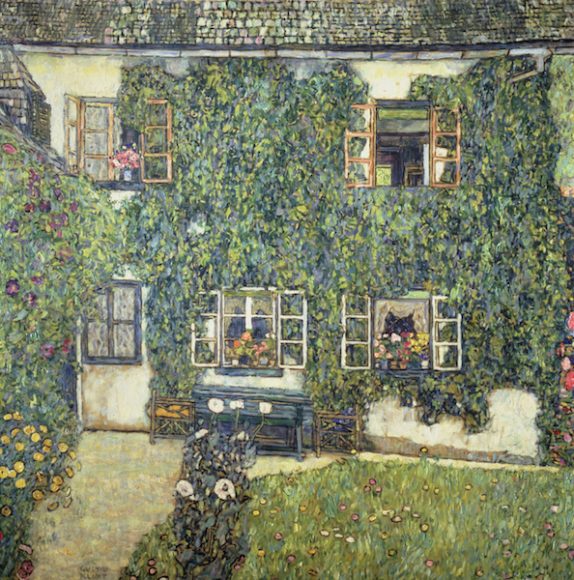 Gustav Klimt (1862–1918). “Forester’s House in Weissenbach II (Garden),” 1914, Oil on canvas, Neue Galerie New York. This work is part of the collection of Estée Lauder and was made available through the generosity of Estée Lauder. Courtesy Neue Galerie New York.