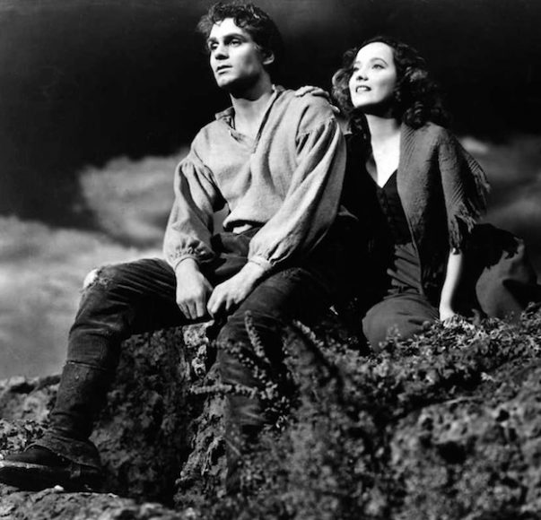 Laurence Olivier as Healthcliff and Merle Oberon as the elusive object of his desire, Cathy, in “Wuthering Heights” (1939). Courtesy Wids Film and Film Folk Inc.
