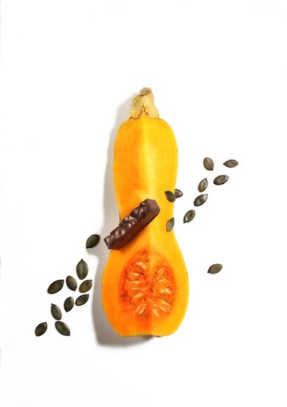 La Maison du Chocolat’s praliné graine de courge makes delectable use of squash seeds.