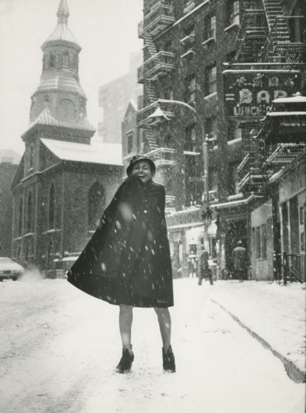 Toni “Suzette” Cimino in New York City, 1974
New-York Historical Society Library, Melanie Tinnelly Collection of Photographs of or by Bill Cunningham and Toni “Suzette” Cimino. Courtesy New-York Historical Society Museum & Library.