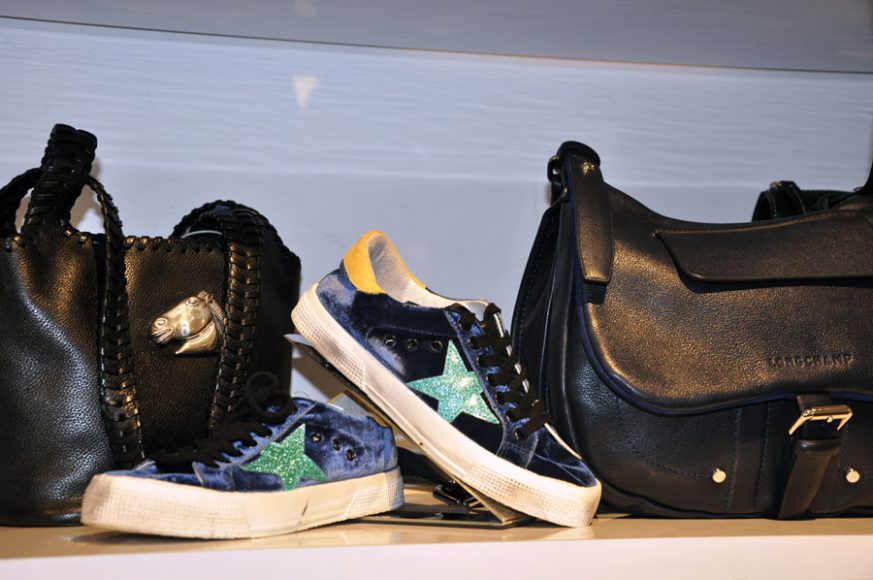 To capture a younger market, Roundabout sells classics alongside the trendiest of brands. Golden Goose sneakers have grown in popularity among fashion girls this year and even come pre-scuffed for that broken-in look. 