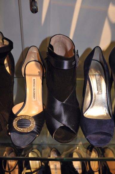 Roundabout’s shoe collection includes a variety of styles and sizes from brands such as Manolo Blahnik, Prada and Jimmy Choo.
