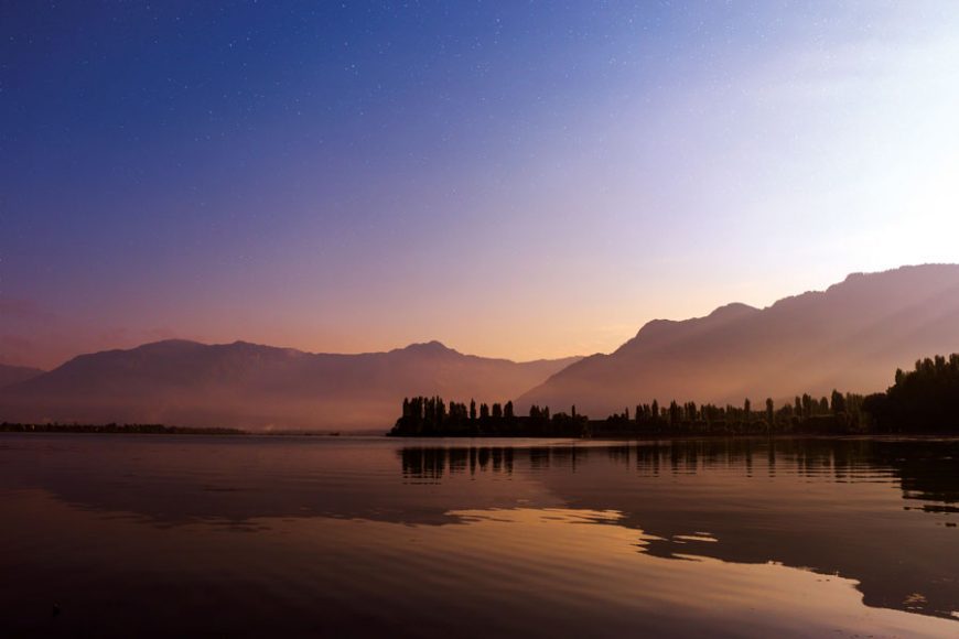 Lake in Kashmir, India. Photograph by Mukul Joshi.