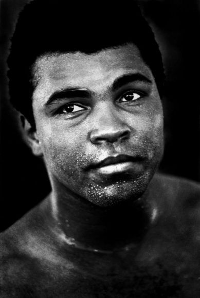 John Shearer's "Muhammed Ali," 1971, Black & white photograph, John Shearer Picturebook
