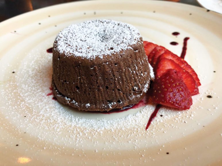 Chocolate lava cake.