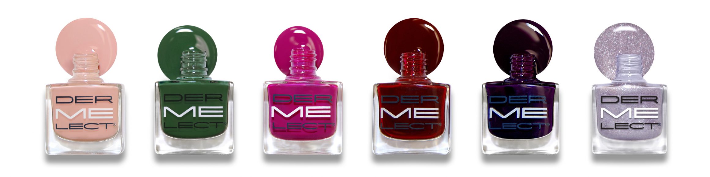 Dermelect's selection of fall nail colors. Photo courtesy of Dermelect Cosmeceuticals.